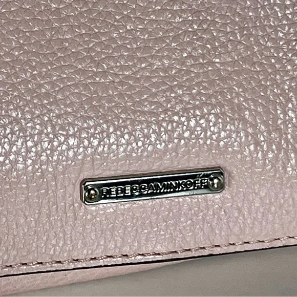 Rebecca Minkoff Love Crossbody Blush Pink Quilted Leather Feminine Quiet Luxury - Picture 9 of 15